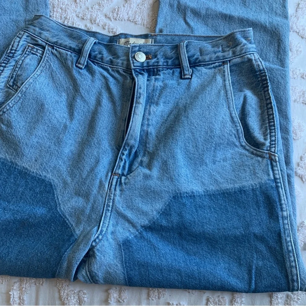 Women’s 27 MADEWELL The '90s Straight Jean Hazelfern Wash Shadow-Panel Edition